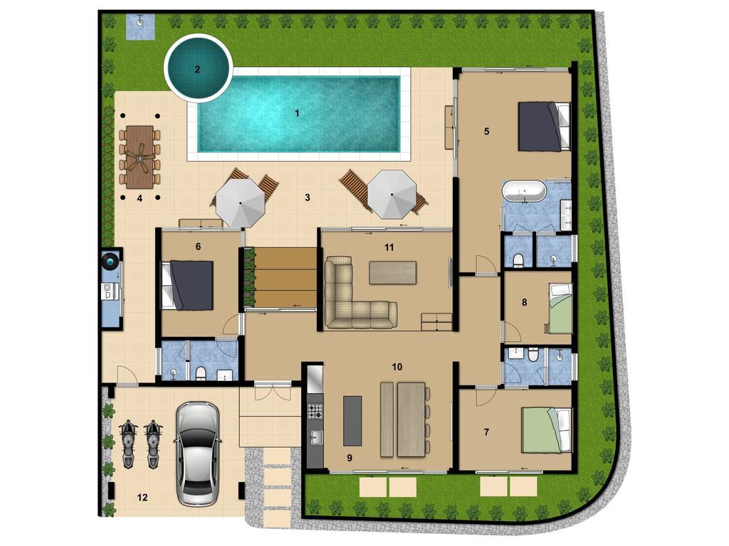 Villa Desi หาดบางเทา ภายนอก รูปภาพ